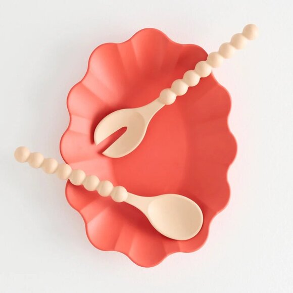 Maison Balzac Cloud Serving Spoon in Ivory Large Salad Single - Picture 6 of 6